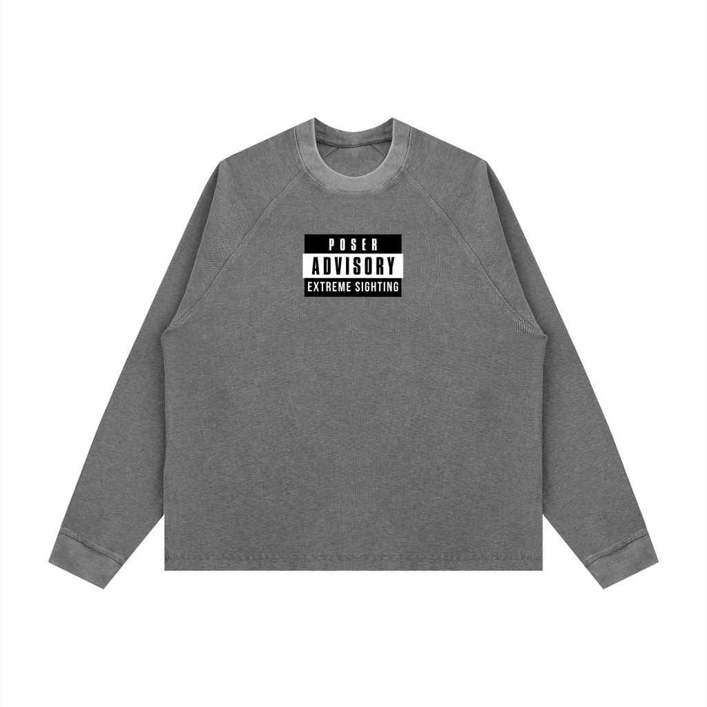 Poser Advisory Boxy Waffle Knit