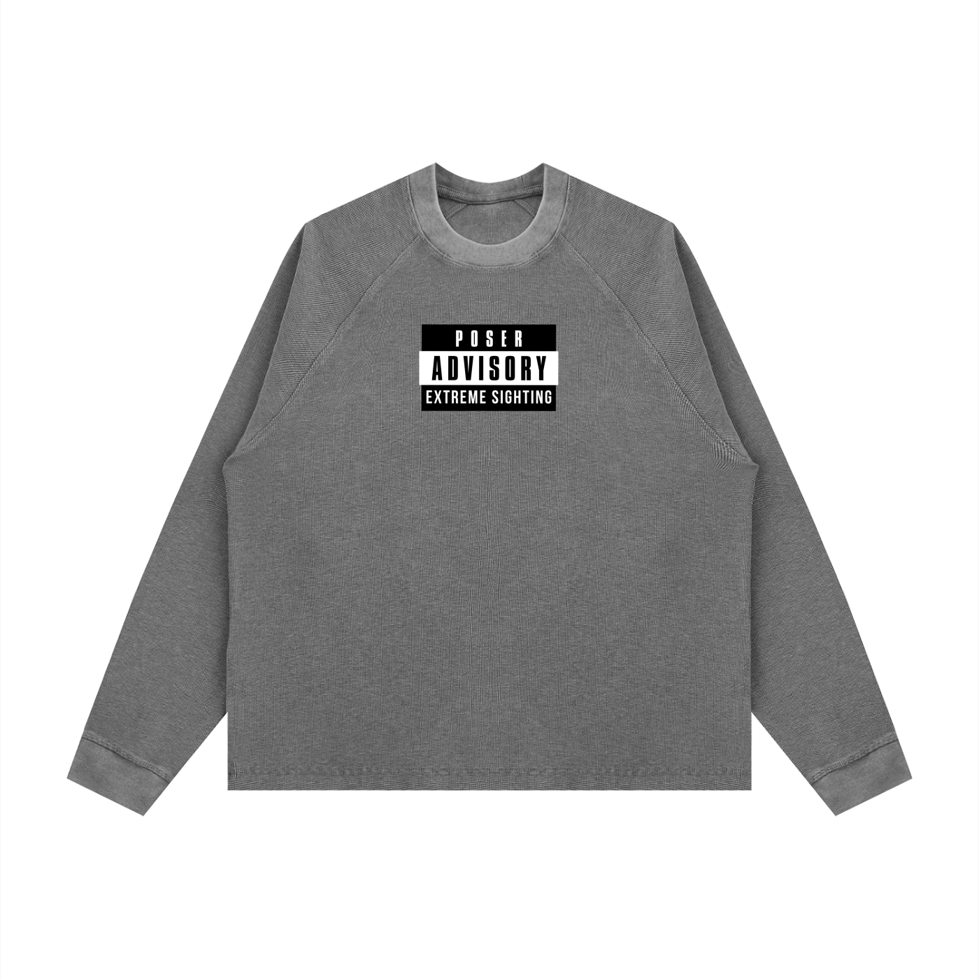 Poser Advisory Boxy Waffle Knit